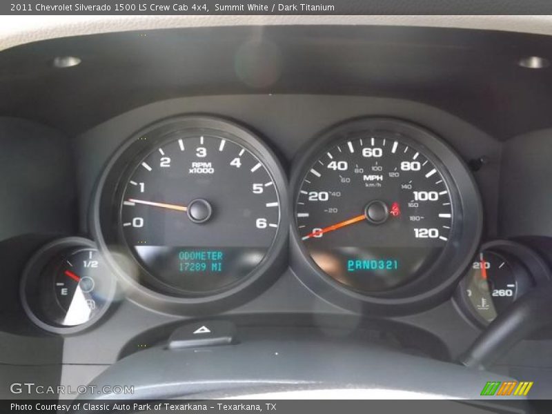 Summit White / Dark Titanium 2011 Chevrolet Silverado 1500 LS Crew Cab 4x4