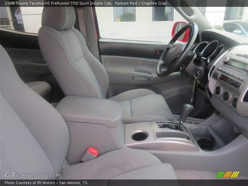 Radiant Red / Graphite Gray 2008 Toyota Tacoma V6 PreRunner TRD Sport Double Cab