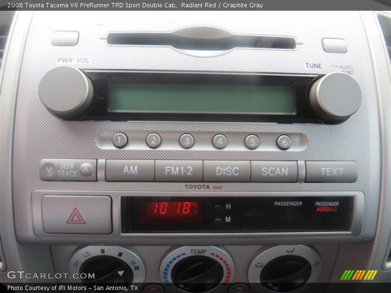 Radiant Red / Graphite Gray 2008 Toyota Tacoma V6 PreRunner TRD Sport Double Cab