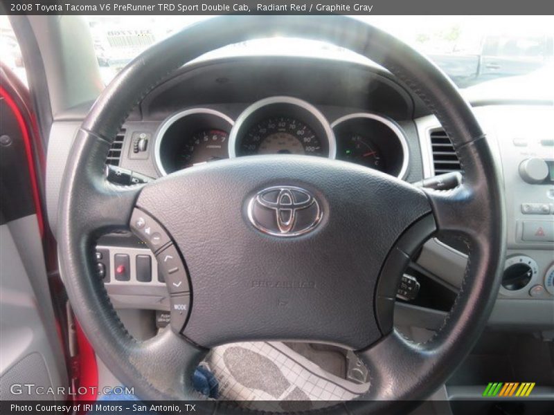 Radiant Red / Graphite Gray 2008 Toyota Tacoma V6 PreRunner TRD Sport Double Cab