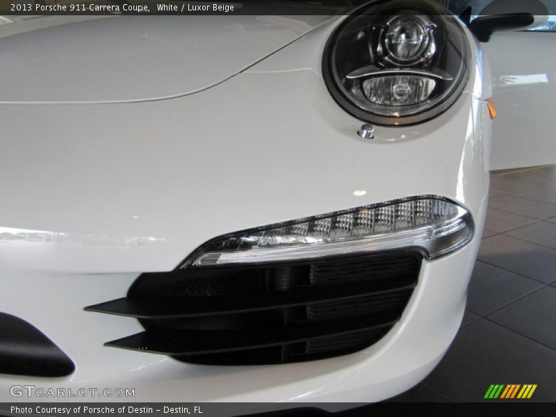 White / Luxor Beige 2013 Porsche 911 Carrera Coupe