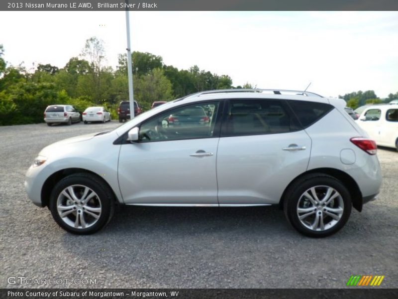 Brilliant Silver / Black 2013 Nissan Murano LE AWD