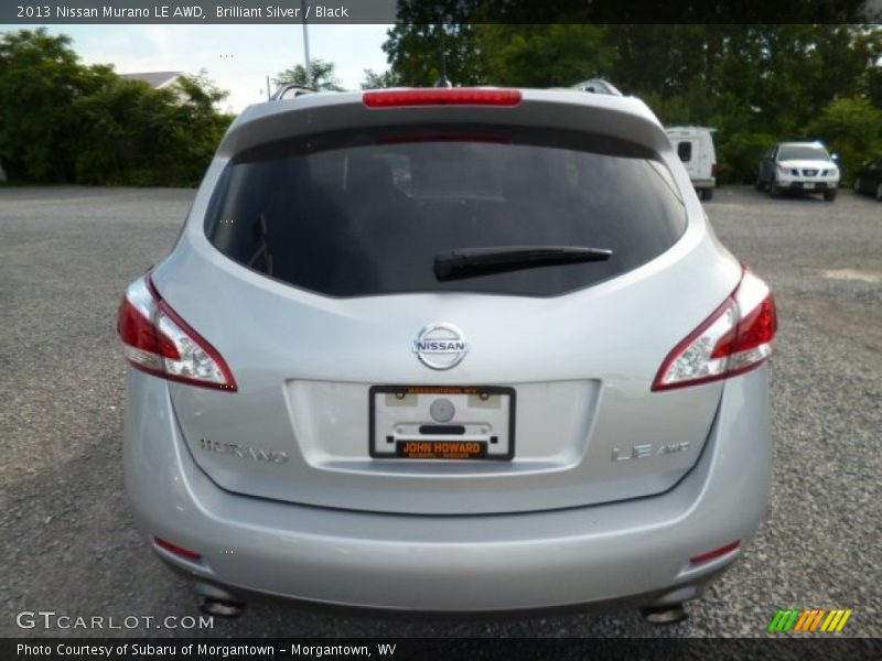 Brilliant Silver / Black 2013 Nissan Murano LE AWD