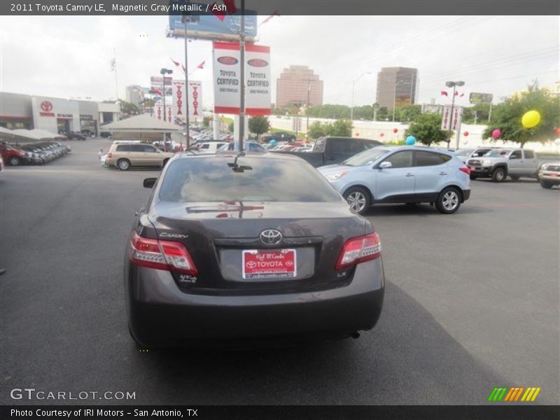 Magnetic Gray Metallic / Ash 2011 Toyota Camry LE