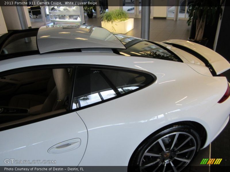 White / Luxor Beige 2013 Porsche 911 Carrera Coupe