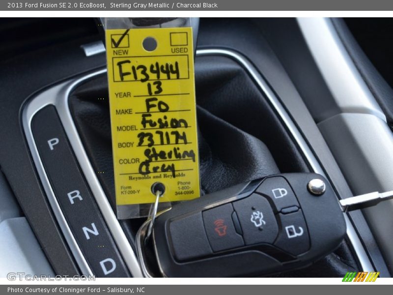 Sterling Gray Metallic / Charcoal Black 2013 Ford Fusion SE 2.0 EcoBoost