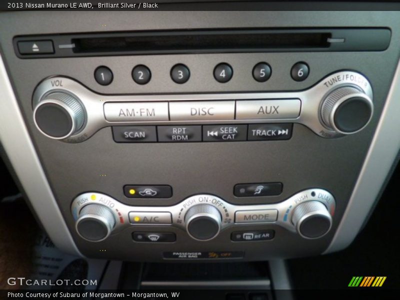 Controls of 2013 Murano LE AWD