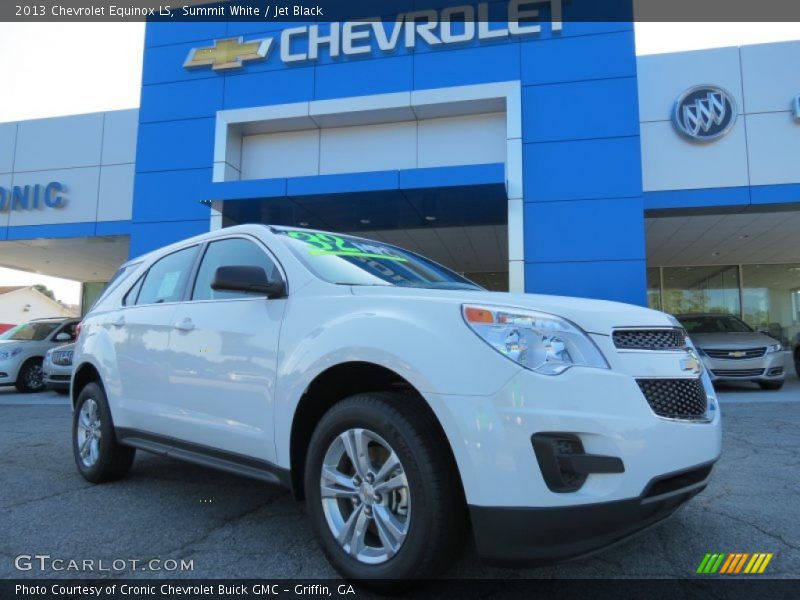 Summit White / Jet Black 2013 Chevrolet Equinox LS