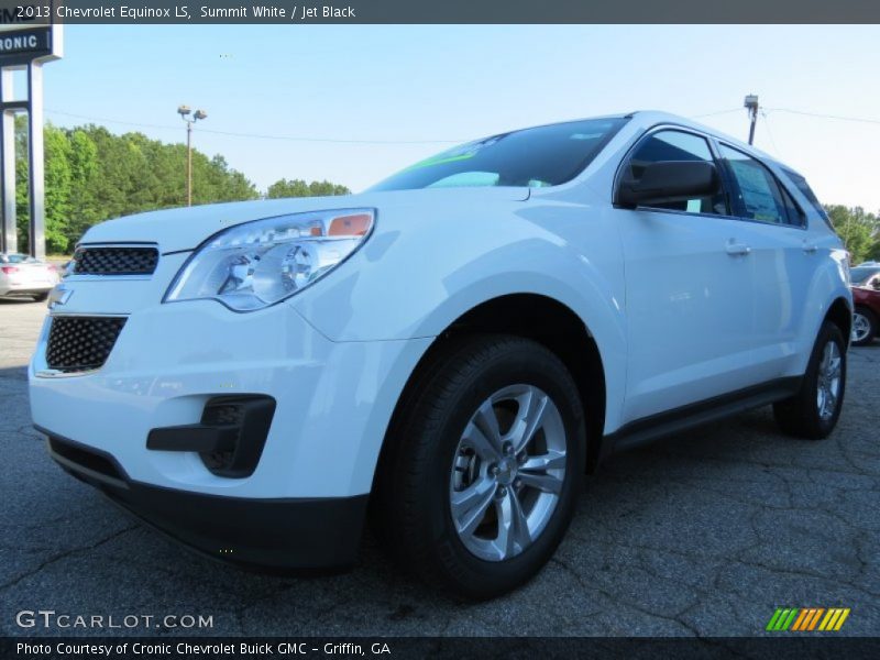 Summit White / Jet Black 2013 Chevrolet Equinox LS