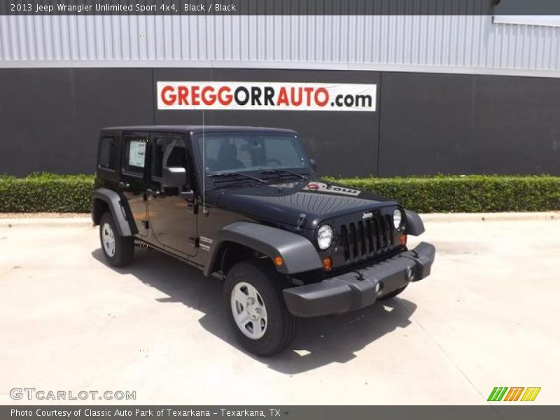Black / Black 2013 Jeep Wrangler Unlimited Sport 4x4
