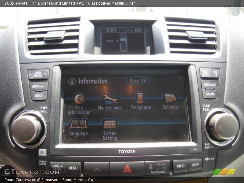 Classic Silver Metallic / Ash 2009 Toyota Highlander Hybrid Limited 4WD