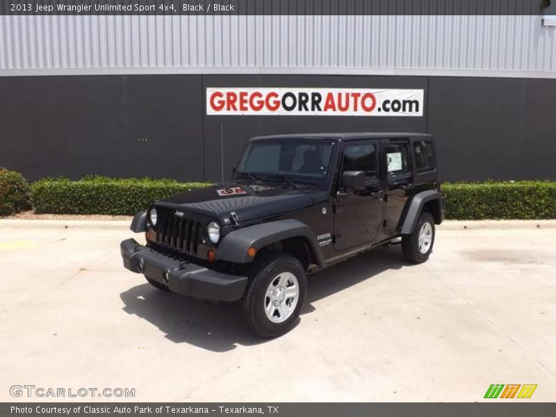 Black / Black 2013 Jeep Wrangler Unlimited Sport 4x4