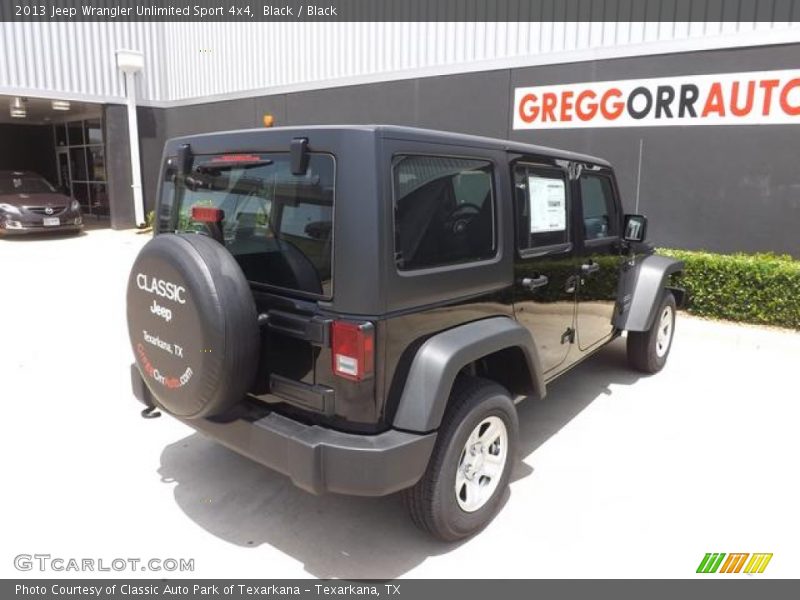 Black / Black 2013 Jeep Wrangler Unlimited Sport 4x4