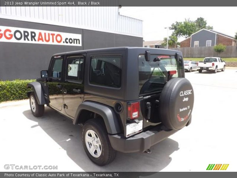 Black / Black 2013 Jeep Wrangler Unlimited Sport 4x4
