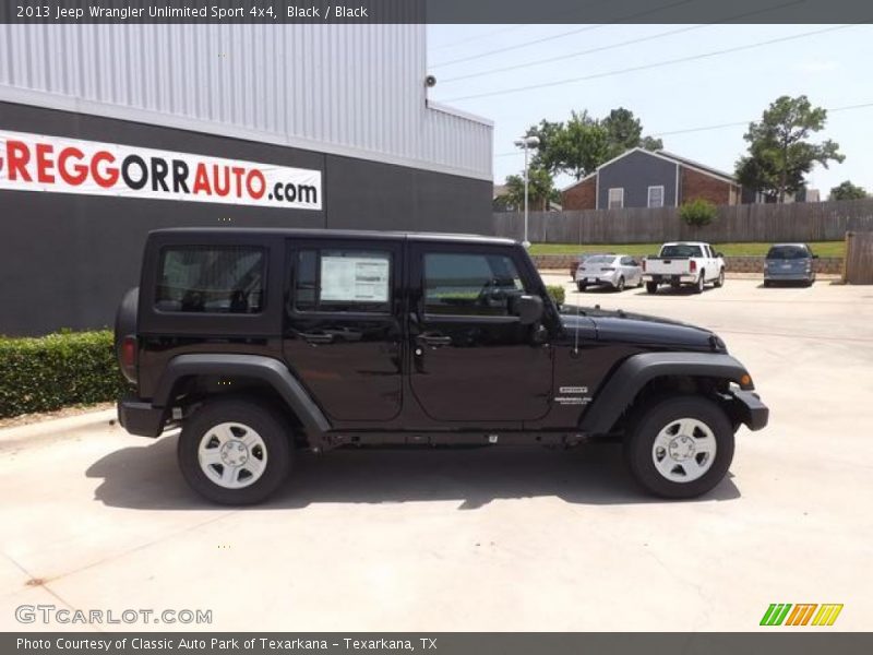 Black / Black 2013 Jeep Wrangler Unlimited Sport 4x4