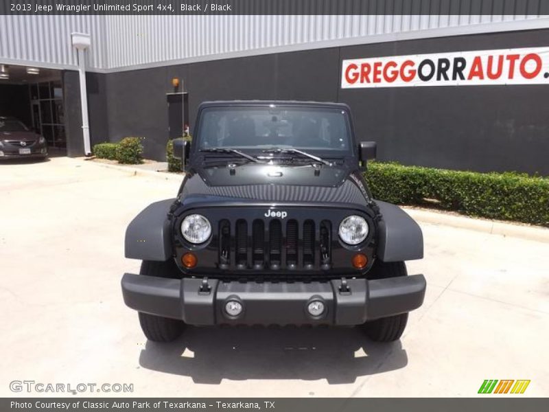 Black / Black 2013 Jeep Wrangler Unlimited Sport 4x4