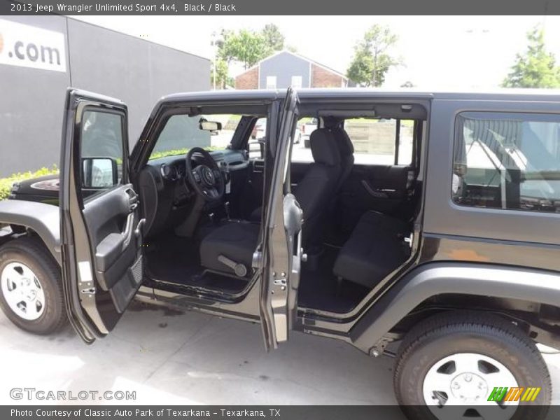 Black / Black 2013 Jeep Wrangler Unlimited Sport 4x4