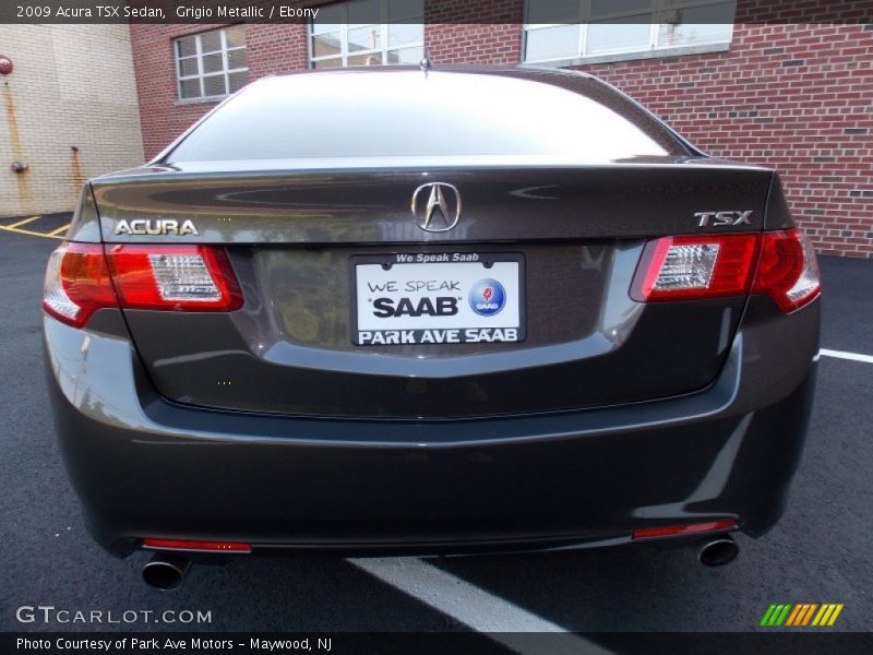 Grigio Metallic / Ebony 2009 Acura TSX Sedan