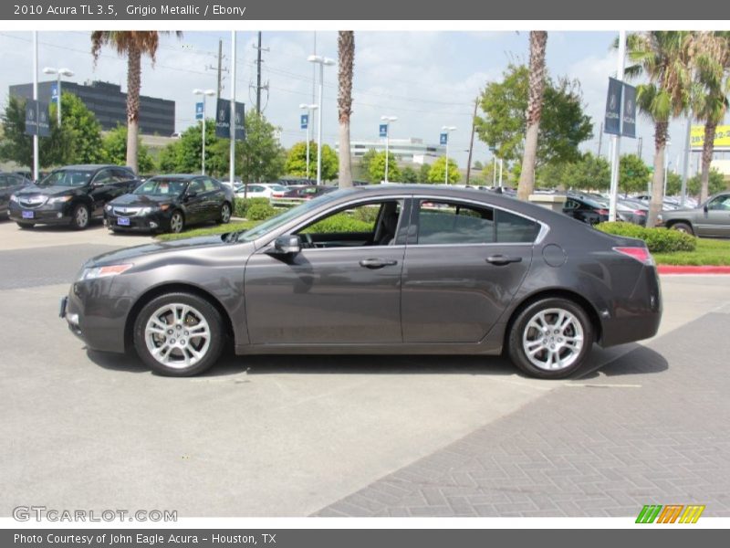 Grigio Metallic / Ebony 2010 Acura TL 3.5