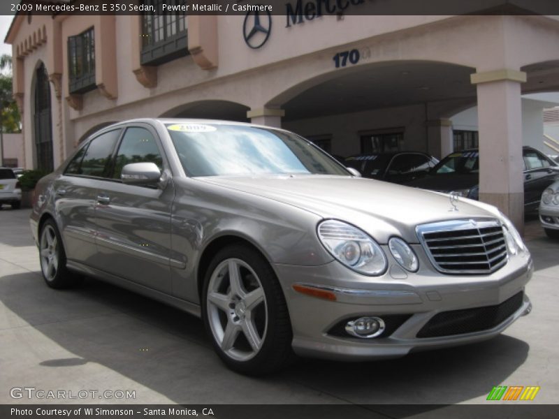 Pewter Metallic / Cashmere 2009 Mercedes-Benz E 350 Sedan