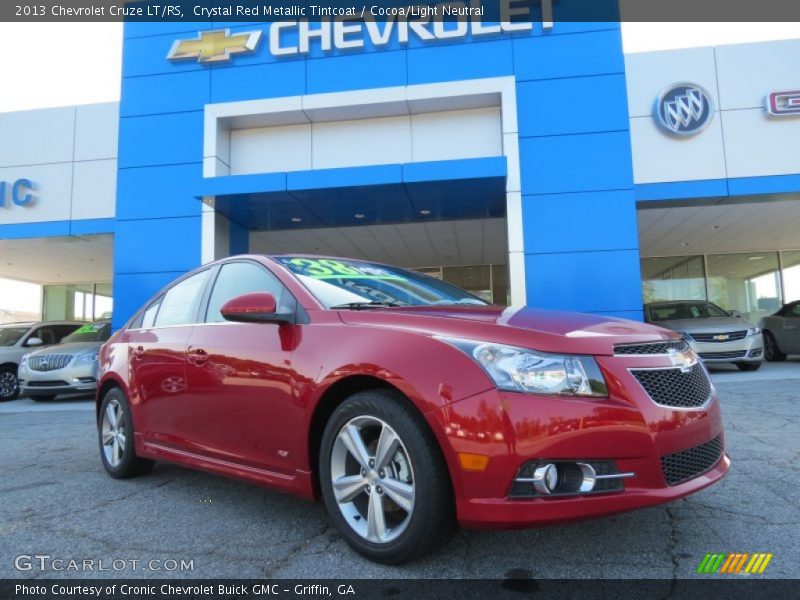 Crystal Red Metallic Tintcoat / Cocoa/Light Neutral 2013 Chevrolet Cruze LT/RS