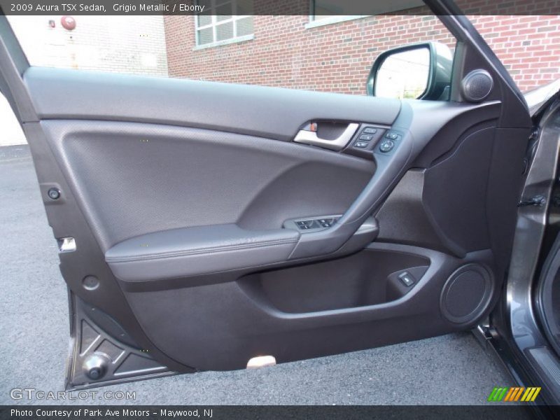 Grigio Metallic / Ebony 2009 Acura TSX Sedan