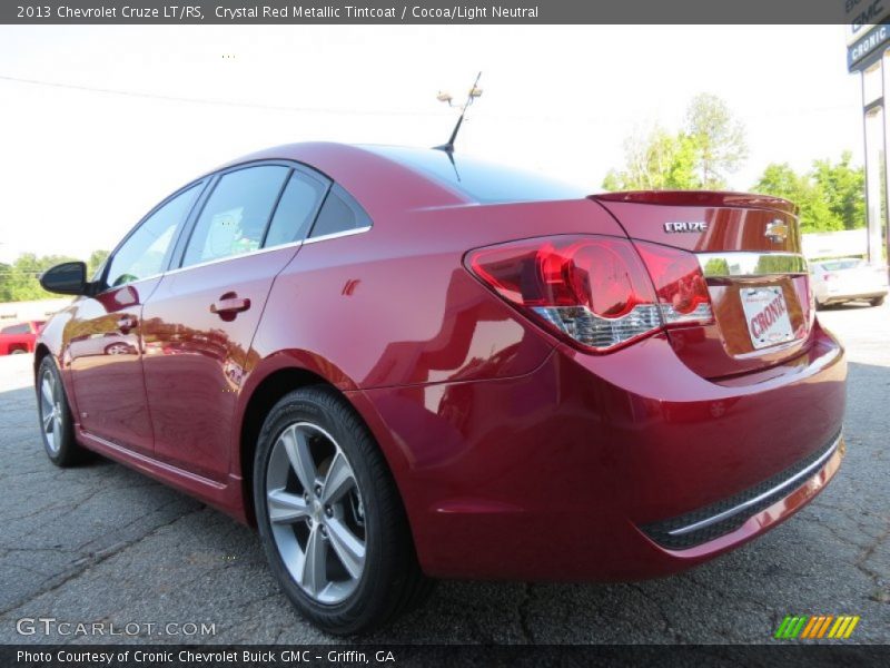 Crystal Red Metallic Tintcoat / Cocoa/Light Neutral 2013 Chevrolet Cruze LT/RS