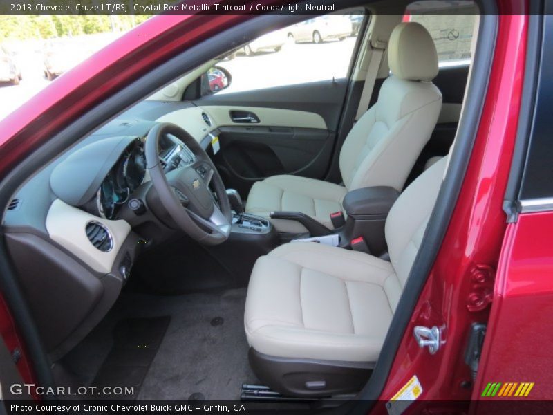 Front Seat of 2013 Cruze LT/RS