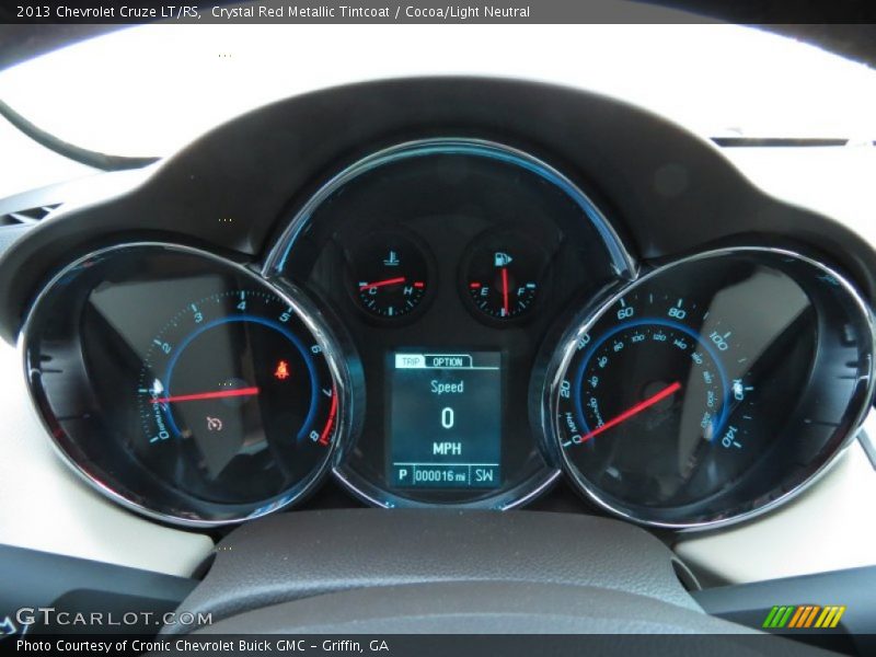 Crystal Red Metallic Tintcoat / Cocoa/Light Neutral 2013 Chevrolet Cruze LT/RS