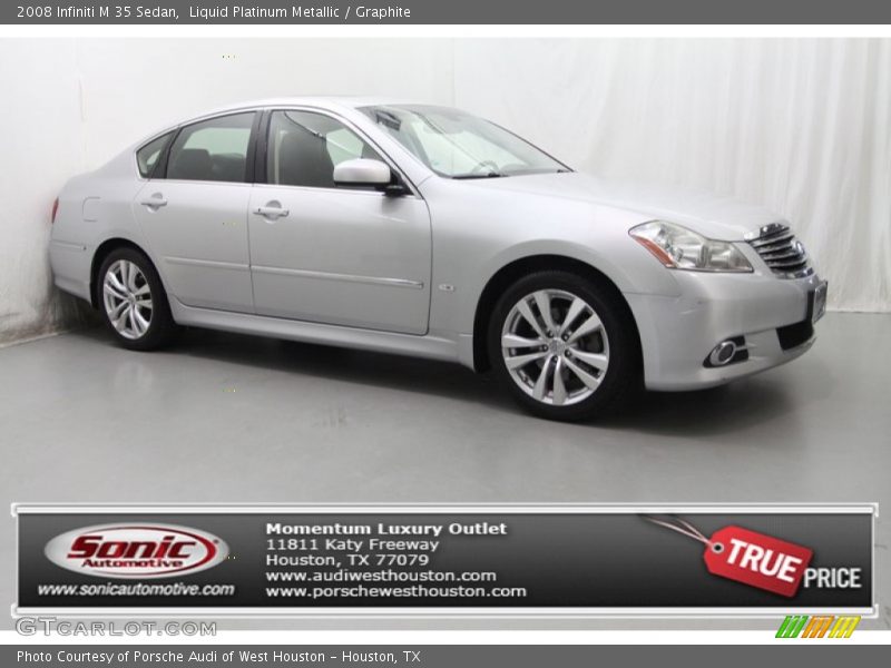Liquid Platinum Metallic / Graphite 2008 Infiniti M 35 Sedan