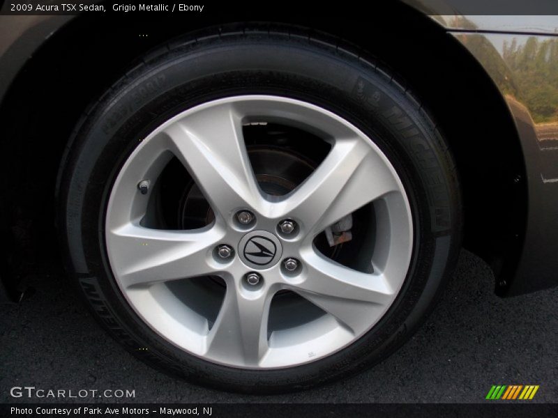 Grigio Metallic / Ebony 2009 Acura TSX Sedan
