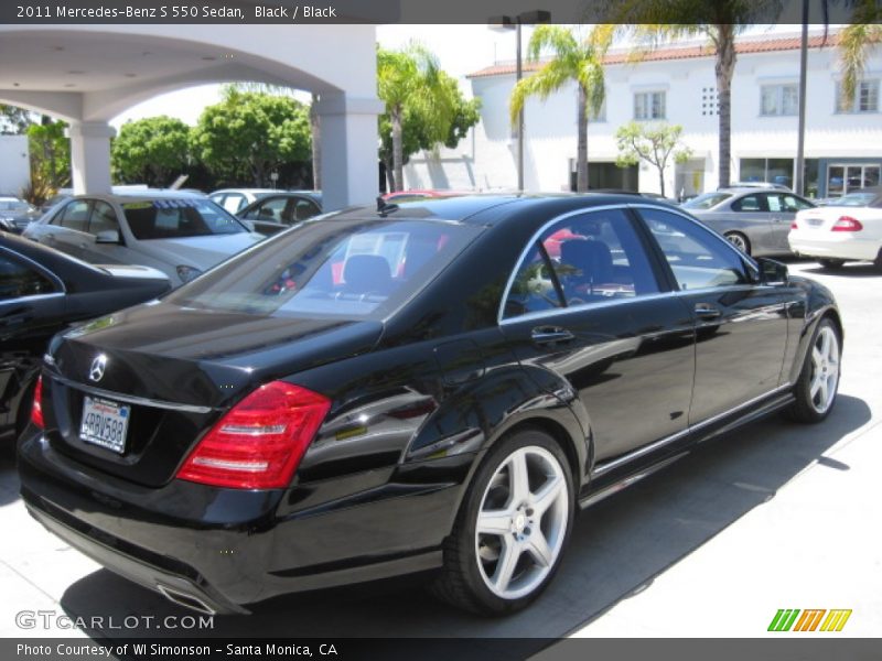 Black / Black 2011 Mercedes-Benz S 550 Sedan