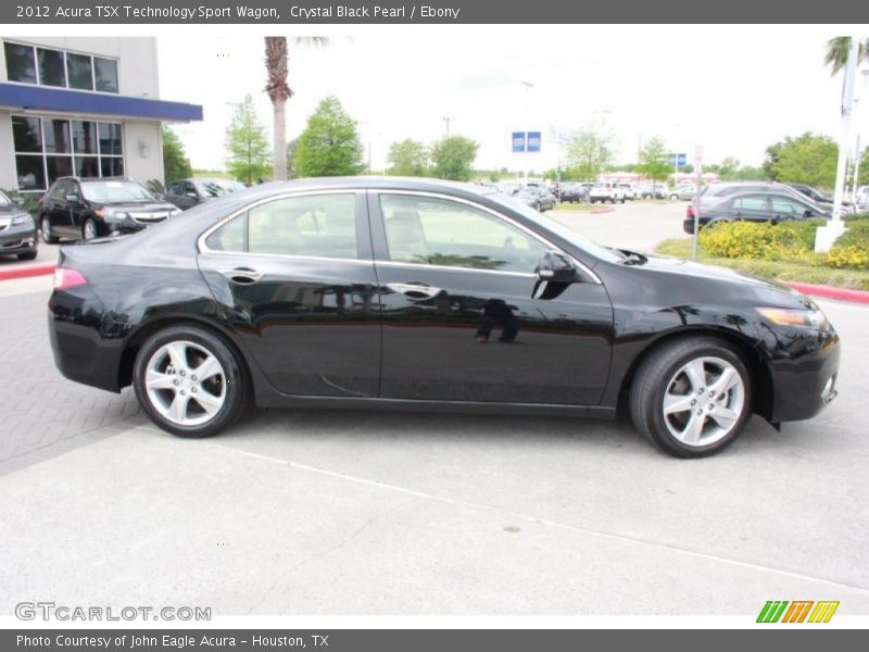 Crystal Black Pearl / Ebony 2012 Acura TSX Technology Sport Wagon
