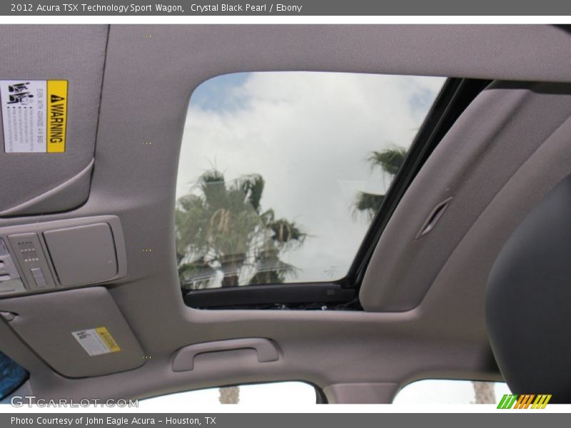 Crystal Black Pearl / Ebony 2012 Acura TSX Technology Sport Wagon