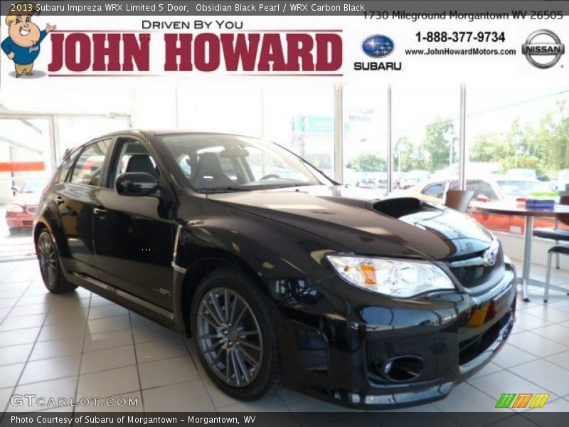 Obsidian Black Pearl / WRX Carbon Black 2013 Subaru Impreza WRX Limited 5 Door