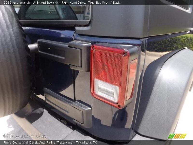 True Blue Pearl / Black 2013 Jeep Wrangler Unlimited Sport 4x4 Right Hand Drive