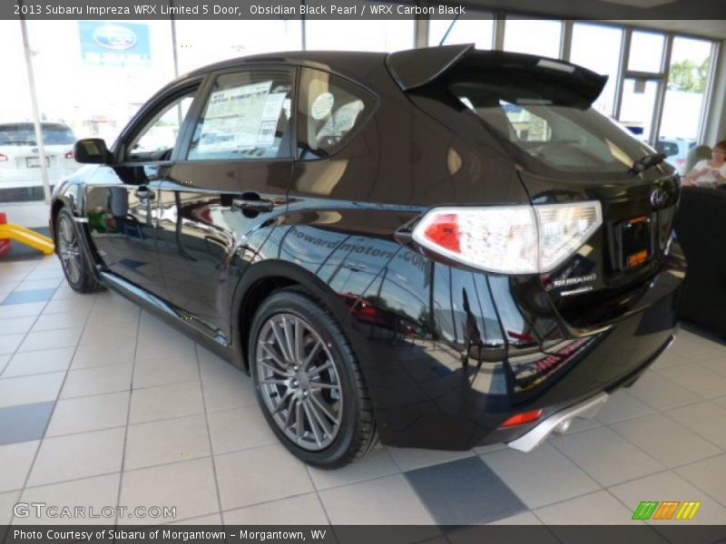 Obsidian Black Pearl / WRX Carbon Black 2013 Subaru Impreza WRX Limited 5 Door