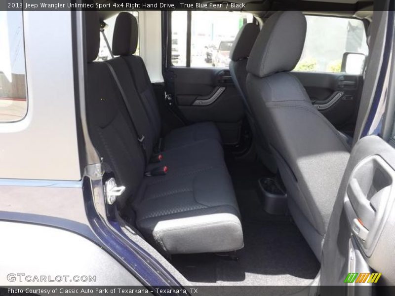 True Blue Pearl / Black 2013 Jeep Wrangler Unlimited Sport 4x4 Right Hand Drive