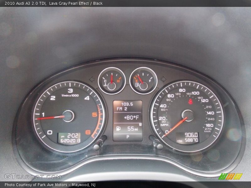  2010 A3 2.0 TDI 2.0 TDI Gauges