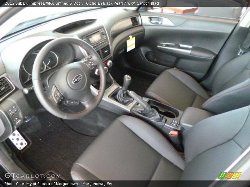 Obsidian Black Pearl / WRX Carbon Black 2013 Subaru Impreza WRX Limited 5 Door