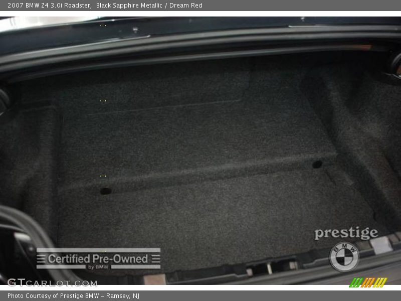 Black Sapphire Metallic / Dream Red 2007 BMW Z4 3.0i Roadster