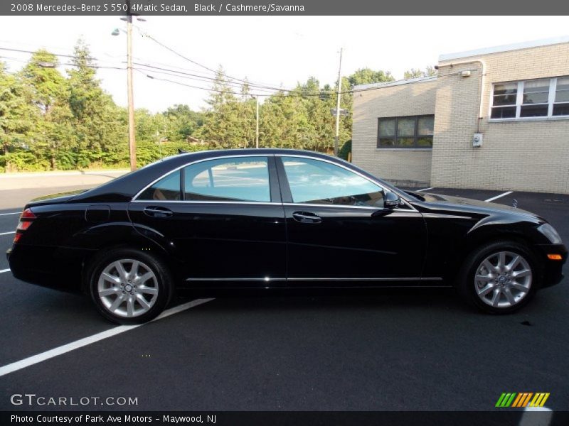 Black / Cashmere/Savanna 2008 Mercedes-Benz S 550 4Matic Sedan