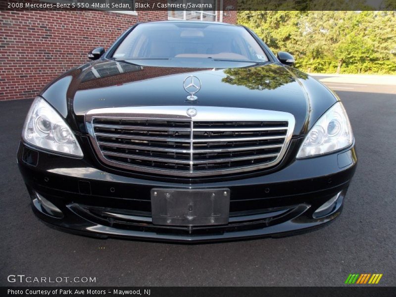 Black / Cashmere/Savanna 2008 Mercedes-Benz S 550 4Matic Sedan