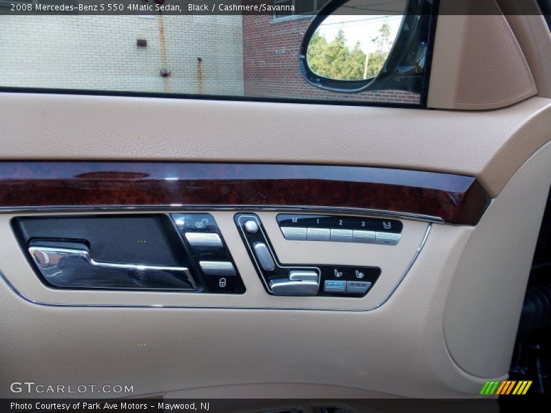 Black / Cashmere/Savanna 2008 Mercedes-Benz S 550 4Matic Sedan