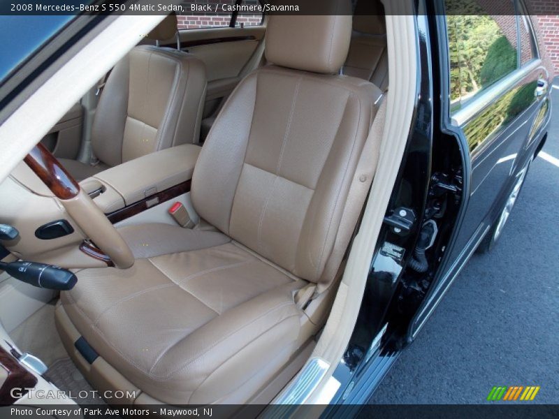 Black / Cashmere/Savanna 2008 Mercedes-Benz S 550 4Matic Sedan