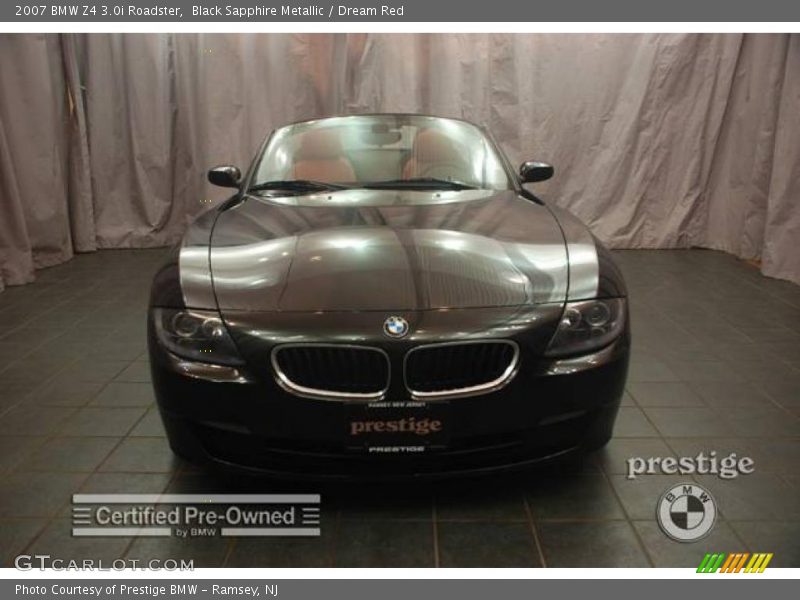 Black Sapphire Metallic / Dream Red 2007 BMW Z4 3.0i Roadster