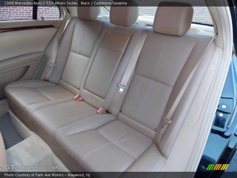 Black / Cashmere/Savanna 2008 Mercedes-Benz S 550 4Matic Sedan