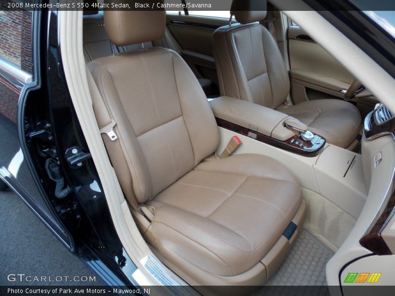 Black / Cashmere/Savanna 2008 Mercedes-Benz S 550 4Matic Sedan