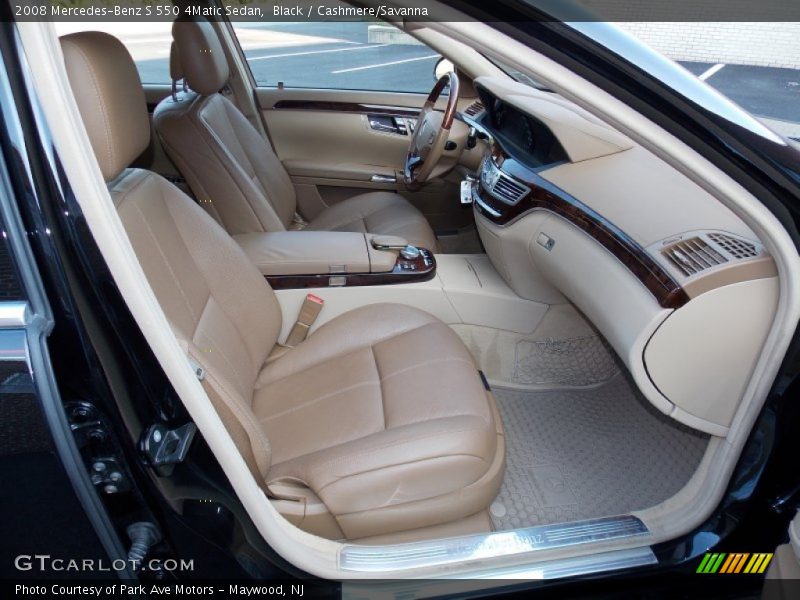 Black / Cashmere/Savanna 2008 Mercedes-Benz S 550 4Matic Sedan