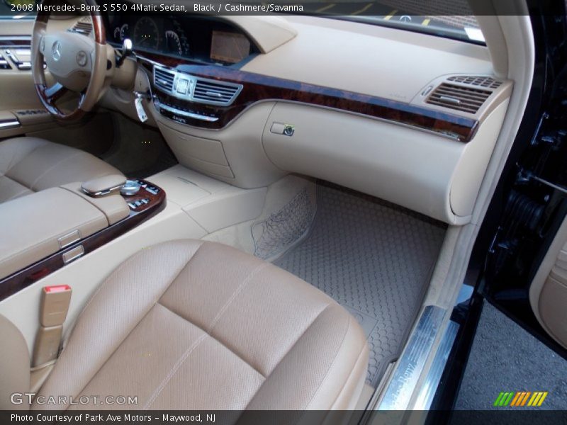 Black / Cashmere/Savanna 2008 Mercedes-Benz S 550 4Matic Sedan